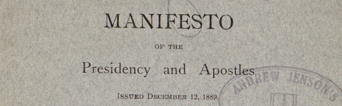 1889 Declaration Image